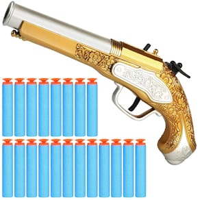Toy Foam Blaster Youlechen Pirate para crianças com 20 dardos de espuma