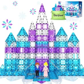 Telhas magnéticas Soyee Frozen Princess Castle 102 unidades por mais de 3 anos
