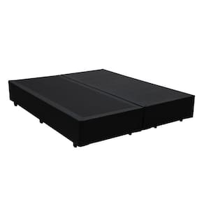 Cama Box Casal Blindado Bipartido Extremo Reforçado Principe das Camas Sintético Preto 138x188x40