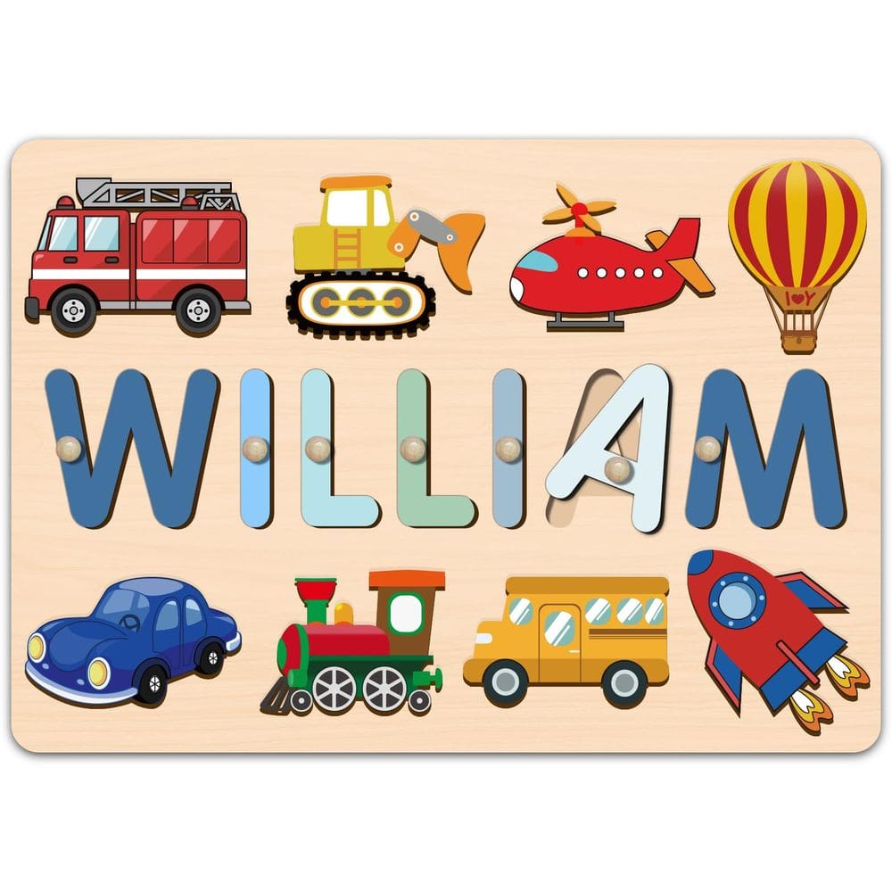 Quebra-cabeça de nomes OELTTG personalizado para criança de primeiro aniversário