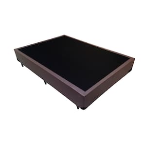 Cama Box Blindado Viúva Principe das Camas Sintético Marrom 128x188x40