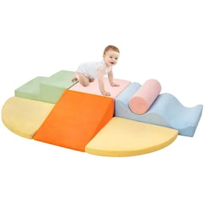 Brinquedos de escalada QUCHI Conjunto de blocos de escalada de espuma macia de 7 peças