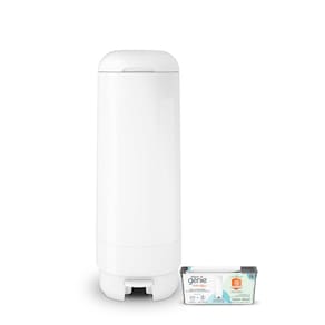 Balde de fraldas Diaper Diaper Genie Signature com 1 recarga e 18 bolsas
