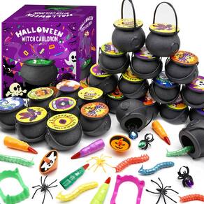 Lembrancinhas de festa de Halloween BEARUN 192 unidades para crianças com bruxa