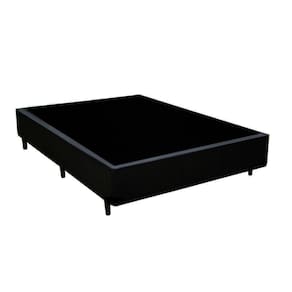 Cama Box Blindado Viúva Principe das Camas Sintético Preto 128x188x40
