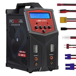Carregador de bateria Venom Power Pro Duo LCD para LiPo LiHV Li-Ion