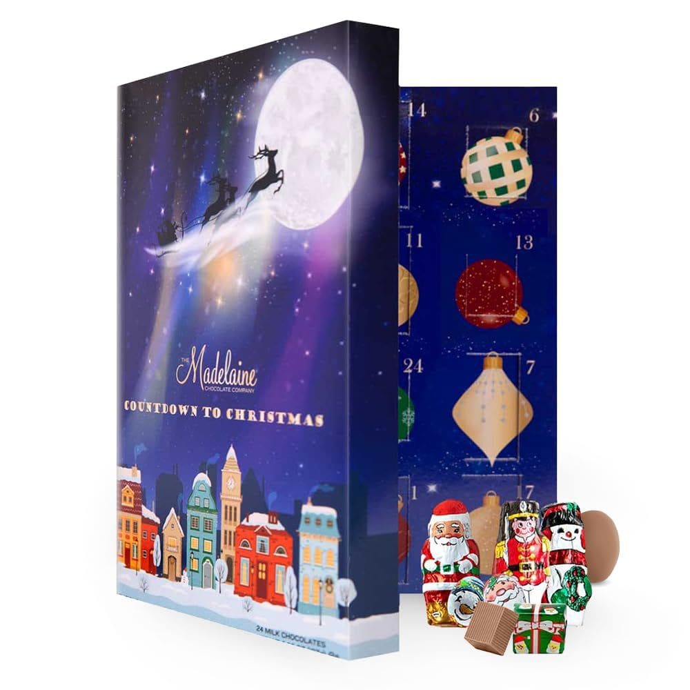 Livro do Calendário do Advento The Madelaine Chocolate Milk Chocolate