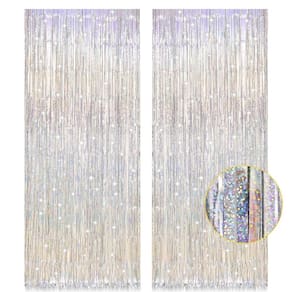 Cortinas com franjas PIGETALE Silver Metallic Tinsel Foil x2 1m x
