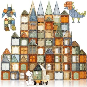 Telhas magnéticas Fodoss 102 peças de brinquedos magnéticos de construção 3D