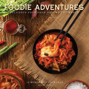 Calendário de parede Graphique 2025 Foodie Adventures 30x30cm