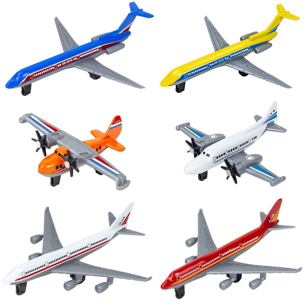 Conjunto de avião de brinquedo Tcvents Diecast para meninos de 3 a 12 anos com caixa