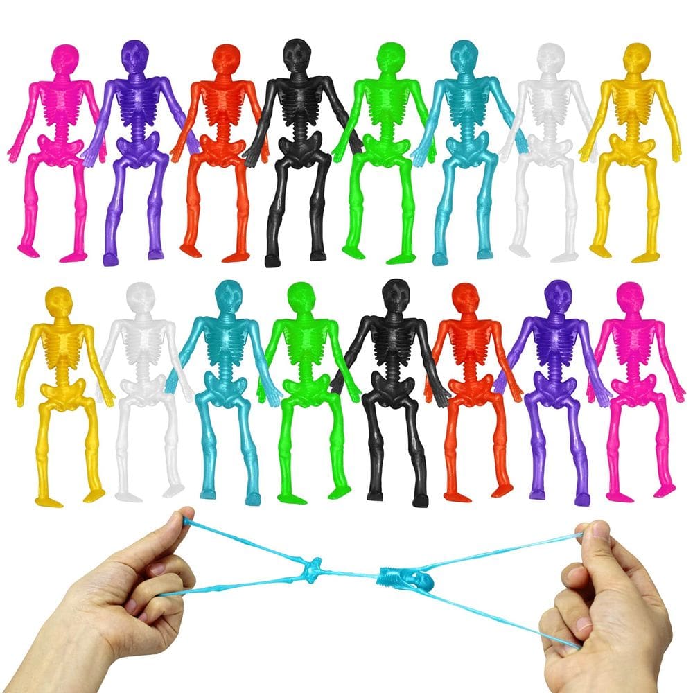 Brinquedos elásticos ZMCINER para festa de Halloween, 48 unidades