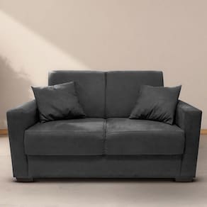 Sofá Estofado 2 Lugares Sala Estar Recepção Bruna Suede