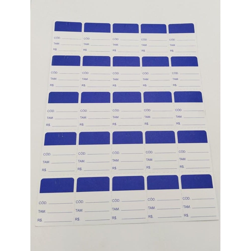 Etiqueta B04 Azul com 1.000 - Sun Special