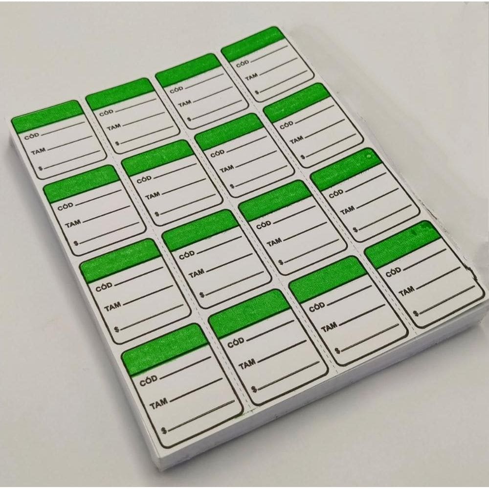 Etiqueta B04 Verde com 1.000 - Sun Special