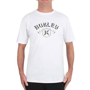 Camiseta Hurley Brasão SM25 Masculina Branco