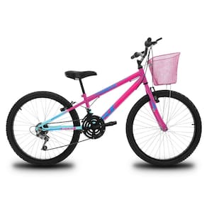 Bicicleta Infantil Aro 24 KOG Feminina 18V Cestinha