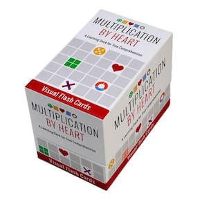 Flash Cards Math for Love Multiplication by Heart with 162 Car