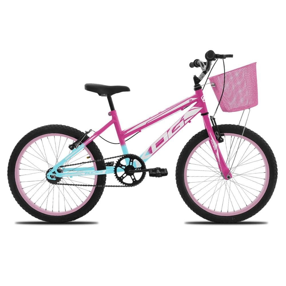 Bicicleta KOG Infantil Aro 20 Feminina V-Brake Cestinha