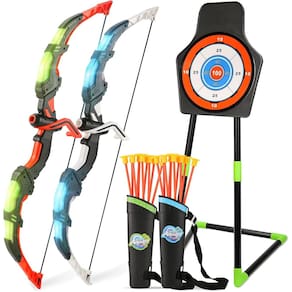 Conjunto de arco e flecha Handwell para crianças com LED Light Up 20 Arrow