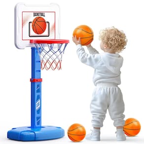 Cesta de basquete ShyLizard Toddler para uso interno/externo com 3 bolas