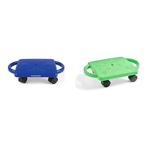 Placa de scooter hand2mind azul/verde com alças de segurança 6-12 Ye