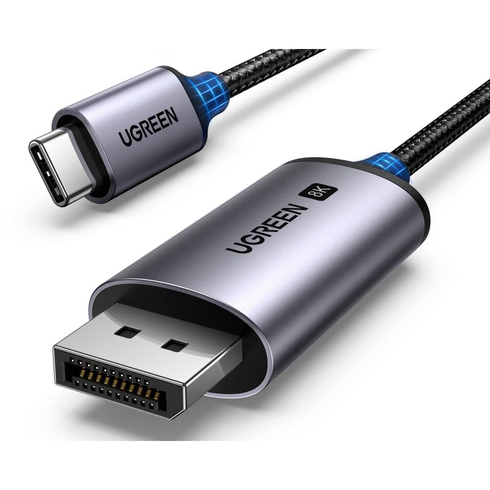 Cabo USB C para DisplayPort 1.4 UGREEN 8K @60Hz 4K @240Hz 1m