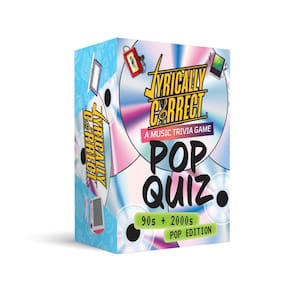 Jogo de cartas: música liricamente correta, curiosidades, pop dos anos 90 e 2000