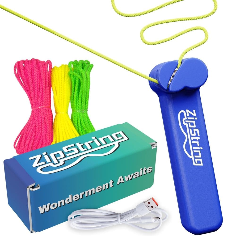 Lançador de corda Toy ZipString, visto no Shark Tank