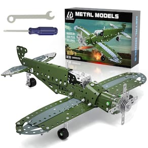 Conjunto de avião modelo Building Toy Lucky Doug para crianças de 8 a 12 anos