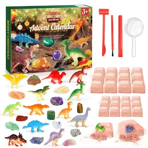 Calendário do Advento Malhaii Kids Dinosaur Gemstone Dig Kit 2024