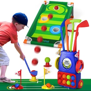Conjunto de golfe Bennol atualizado para crianças, interior e exterior, 3-6 anos