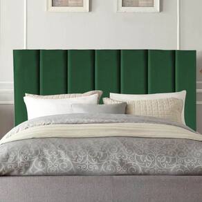 Cabeceira Cama Casal Queen Size 160 cm Luna Suede E Frame