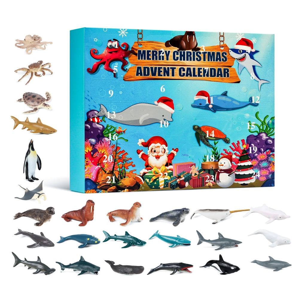 Calendário do Advento GWPOP Ocean Animals 2024 Christmas Kids