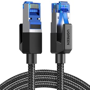 Cabo Ethernet UGREEN Cat 8 3 pés 40 Gbps 2000 Mhz RJ45 blindado