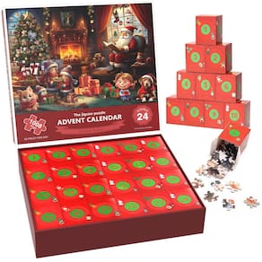 Quebra-cabeça do calendário do advento de Natal HGYBHO 1008 peças