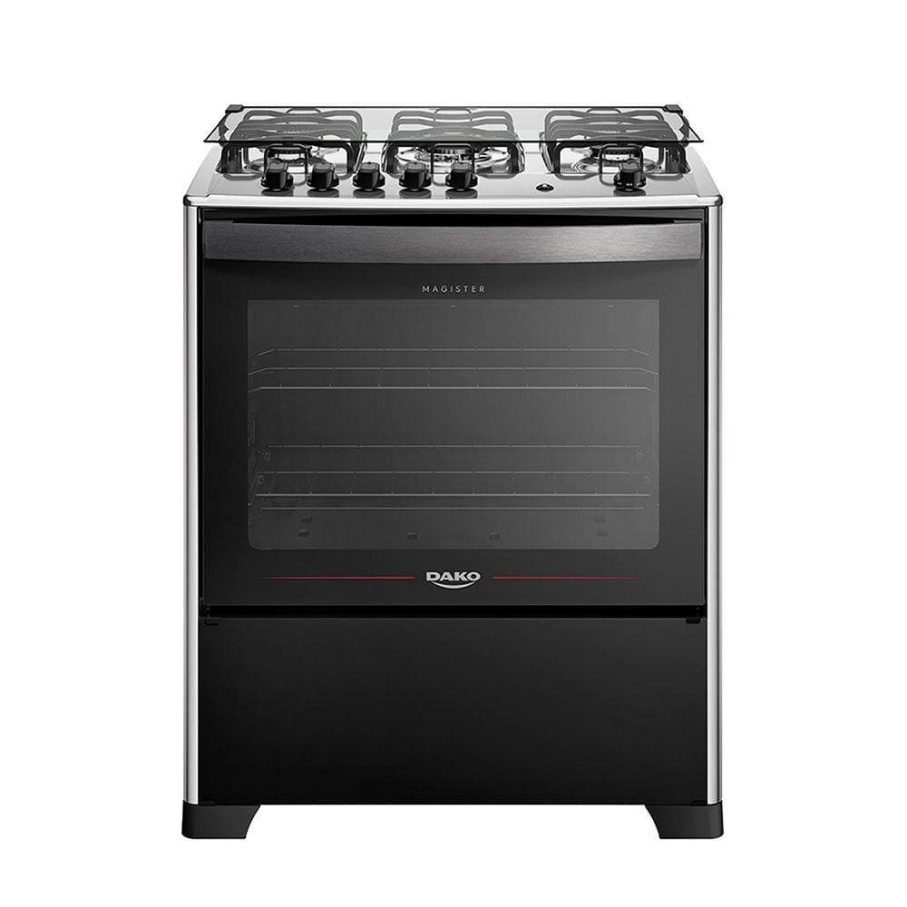 Fogão Magister 5 Queimadores 100L Dako Preto Bivolt