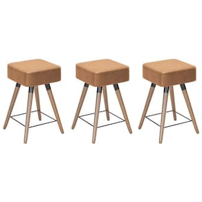 Kit 03 Banquetas Baixass Rio 50X32Cm C/ Corano Amarula
