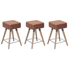 Kit 03 Banquetas Baixass Rio 50X32Cm C/ Corano Coffee