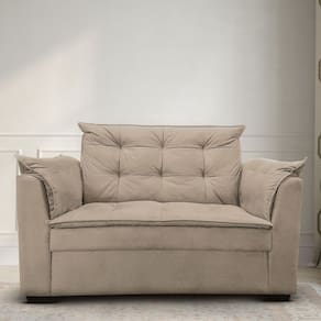Sofá 2 lugares Para Sala Moderno Confortável Zilda Suede