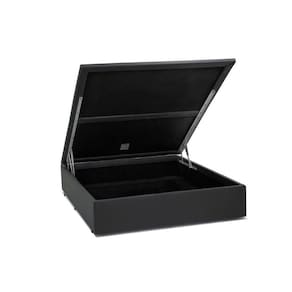 Cama Box Baú Blindado Viúva Principe das Camas Sintético Cinza 128x188x41