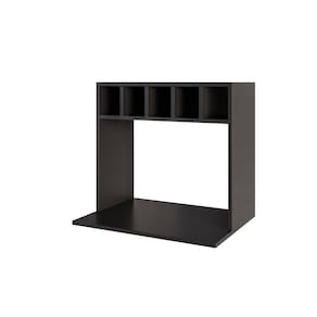 Suporte Para Microondas Com Nicho Adega Para Cozinha Emma 60cm M12 - D`rossi Cor Preto
