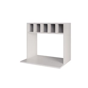 Suporte Para Microondas Com Nicho Adega Para Cozinha Emma 60cm Branco M12 - D`rossi