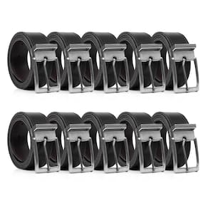 Kit Com 10 Cintos Masculino Dupla Face Estilosos