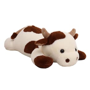 Bicho de pelúcia pesado YESGIRL Vaca 65 cm 2,3 kg esbranquiçado