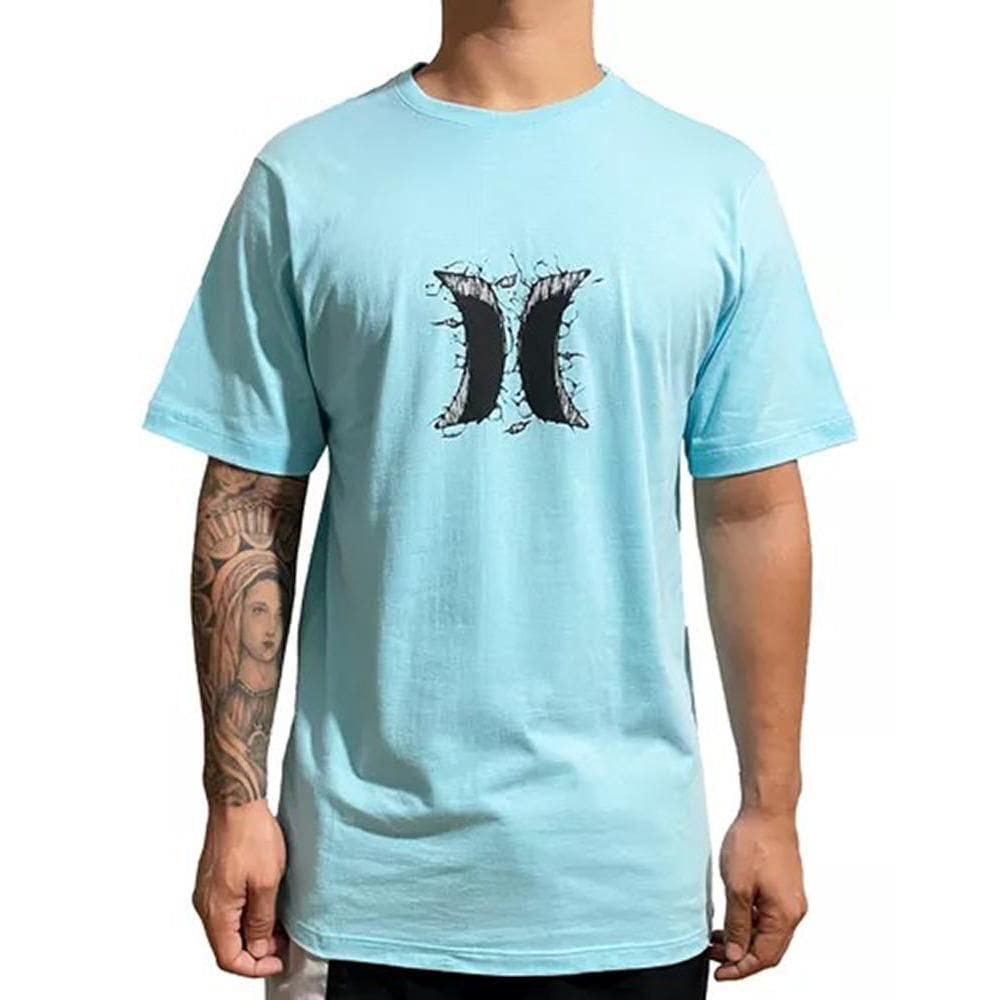 Camiseta Hurley Hole SM25 Masculina Azul