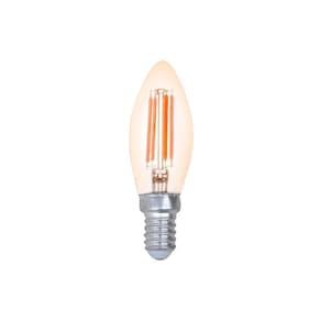 Lâmpada Led Nordecor Filamento Vela C35 4w E14 Bivolt 2400k Branco Quente 1047