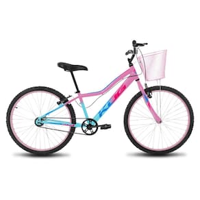 Bicicleta Infantil Feminina Aro 24 KOG Alumínio Com Cestinha