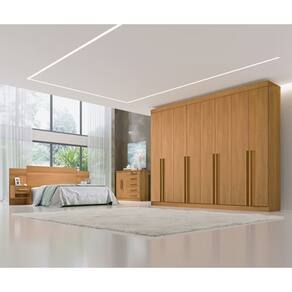 Guarda Roupa Casal 100% MDF 8 Portas 8 Gavetas - Daymont - Móveis D`Doro