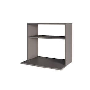 Suporte Microondas Com Nicho Porta Tempero Para Cozinha Louis 60cm Grafite M12 - D`rossi